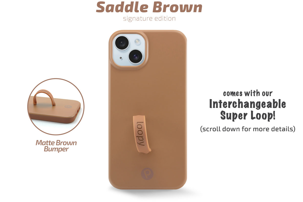 Journey iPhone 15 Leather Case iPhone 15 Pro Max / SaddleBrown