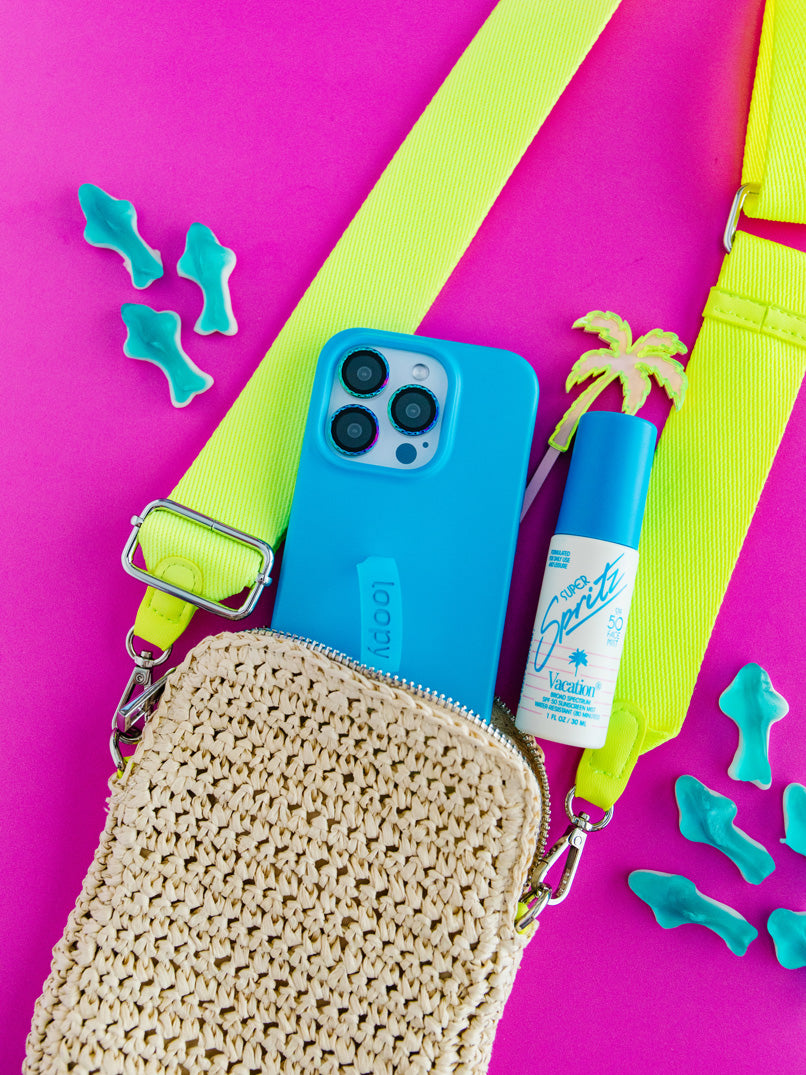 A Neon Cyan Loopy Case.