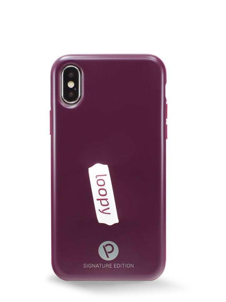 The iPhone X/Xs Wine Loopy Case.