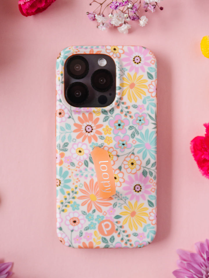 A Floral Burst Loopy Case.|| feature-media