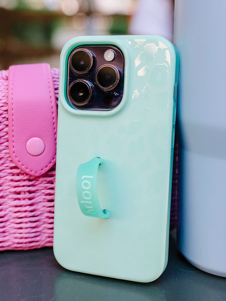 A Mint Leopard Loopy Case.|| feature-media