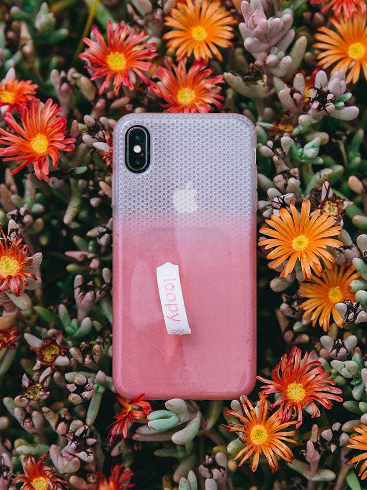 A Pink Ombre Loopy Case.