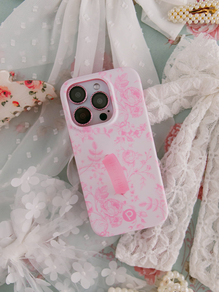 A Pink Toile Loopy Case. || feature-media