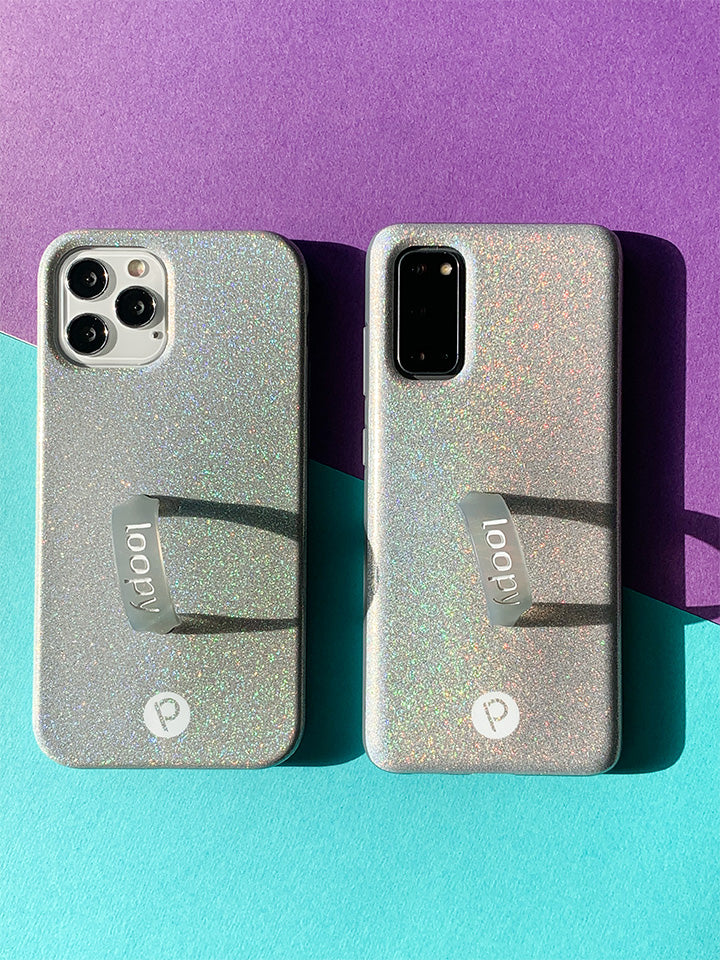 Two Sparkle Silver Loopy Cases.|| feature-media