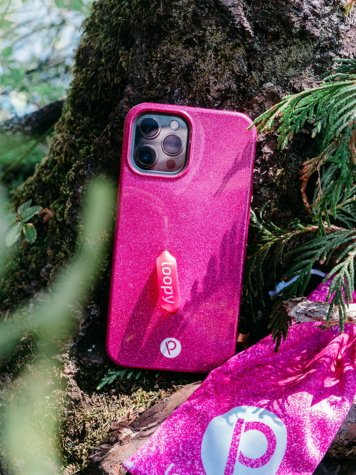 A Sparkle Hot Pink Loopy Case.|| feature-media