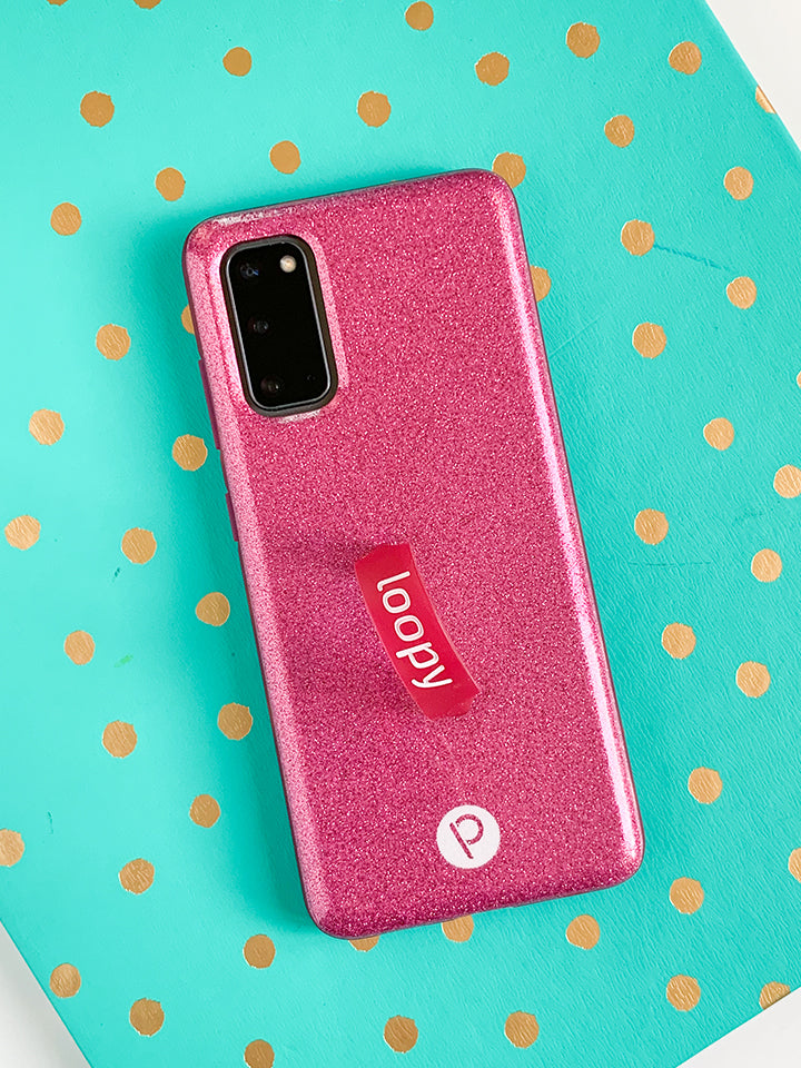 A Sparkle Hot Pink Loopy Case.|| feature-media