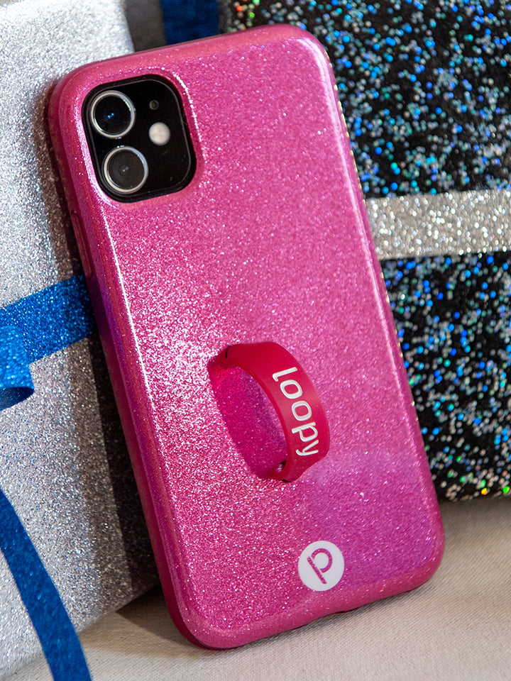 A Sparkle Hot Pink Loopy Case.|| feature-media