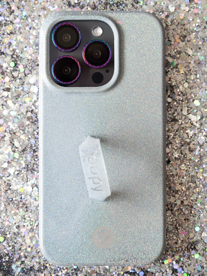 A Platinum Sparkle Loopy Case. || feature-media