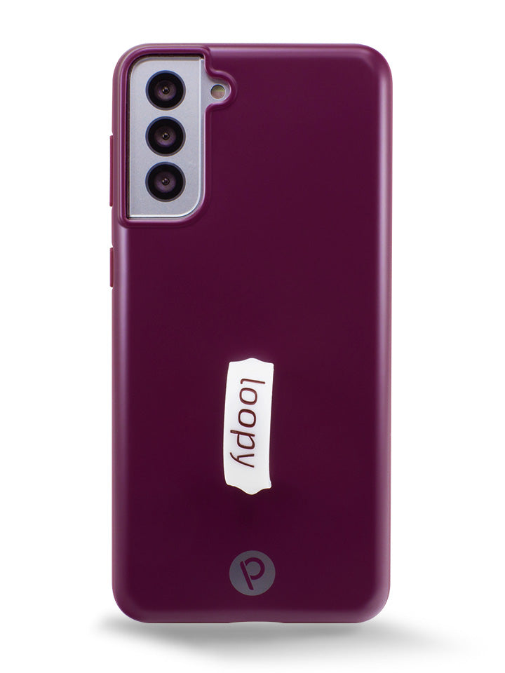 The Samsung Galaxy S21 Plus Wine Loopy Case.