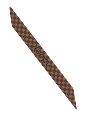 The Loopy Cases Saddle Brown Checkered Super Loop.