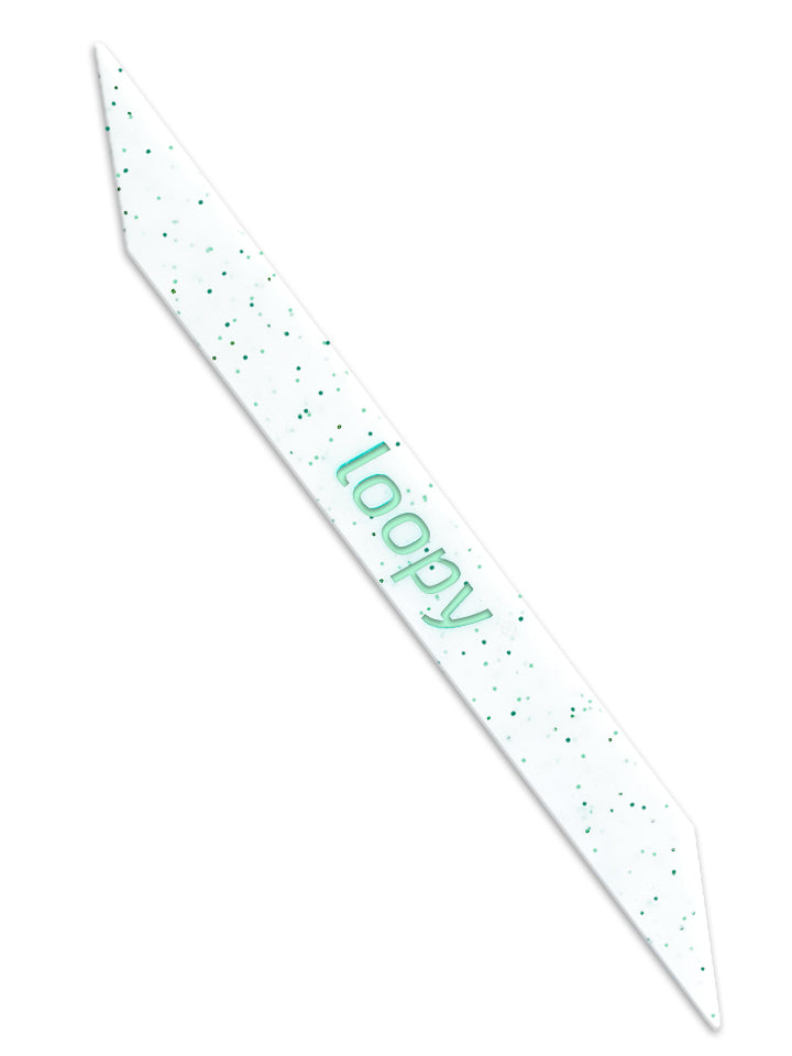 The Loopy Cases White with Mint Sparkle Super Loop.