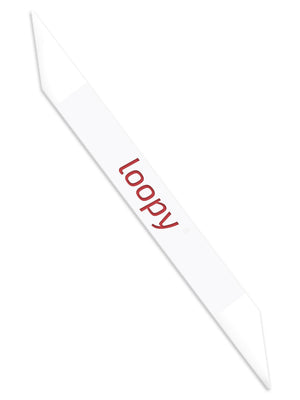 The Loopy Cases White with Red Text Super Loop.